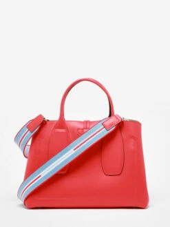 Medium Leather Roseau Box Satchel With Shoulder Strap LONGCHAMP -Style Mix Soldes 999071