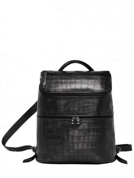 Leather Backpack Croco Block LONGCHAMP 3 Leather Backpack Croco Block LONGCHAMP