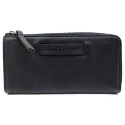 NEUF PORTEFEUILLE LONGCHAMP 3D ZIPPE CUIR NOIR L3418772001 LEATHER WALLET