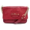 NEUF SAC A MAIN LONGCHAMP BANDOULIERE CUIR GRAINE GALUCHAT ROUGE HAND BAG