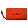 Portefeuille Longchamp Orange -Style Mix Soldes portefeuille longchamp cuir orange