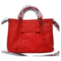Sac 3D Longchamp En Cuir Rouge