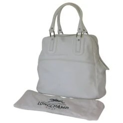 Longchamp Sac à Main Cosmos Grand Modèle Blanc