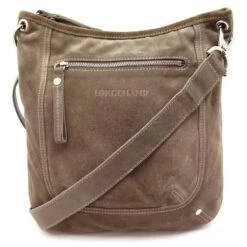SAC A MAIN LONGCHAMP 1719791015 BANDOULIERE DAIM MARRON CROSSBODY BAG