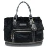 SAC A MAIN LONGCHAMP LEGENDE GM 1746182001 FOURRURE LAPIN ED. LIMITEE BAG Noir