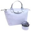 Longchamp Le Pliage Bleu Clair -Style Mix Soldes sacs a main longchamp le pliage cuir bleu clair