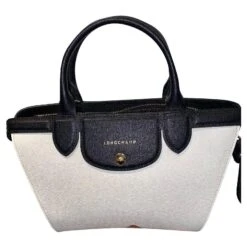 Longchamp Pliage Héritage Noir Blanc Noisette