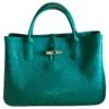 Longchamp ROSEAU Vert -Style Mix Soldes sacs a main roseau longchamp cuir vert